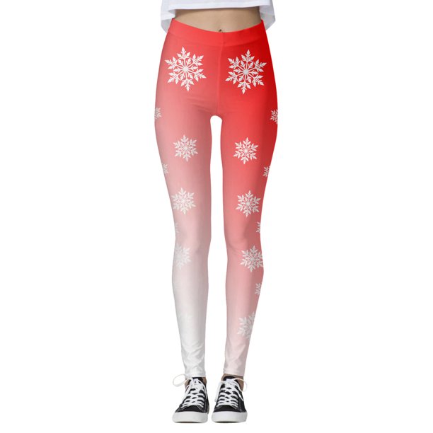 Gibobby Leggins termicos mujer Leggings deportivos estampados navideños de  moda informal para mujer Gibobby