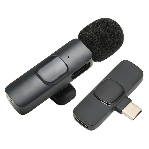 Micrófono de Solapa Inalámbrico Lavalier Profesional Kit Compatible con  Phone