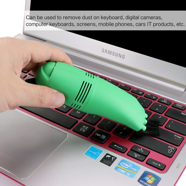 Limpiador de teclado, mini aspiradora portátil inalámbrica de mano, kit de  limpieza recargable para computadora para limpiar el interior del