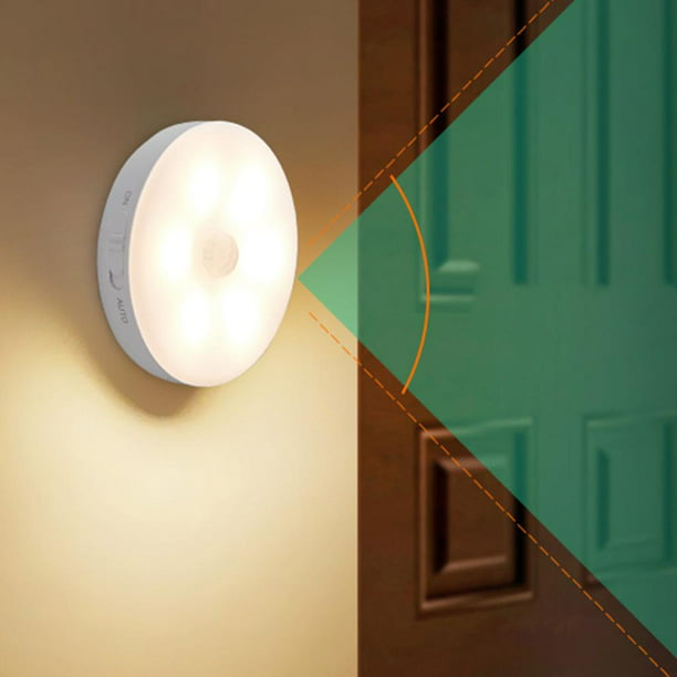 Luz LED Lámpara de Noche con Sensor de Movimiento Recargable para
