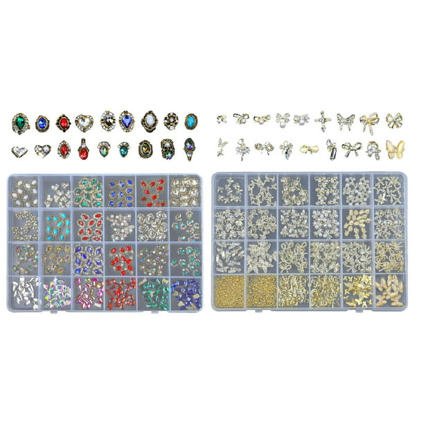 Diamantes de imitación de cristal, piedras de vidrio planas para arte de  uñas, manualidades de bricolaje Vhermosa CPB-US-CJZ304-3