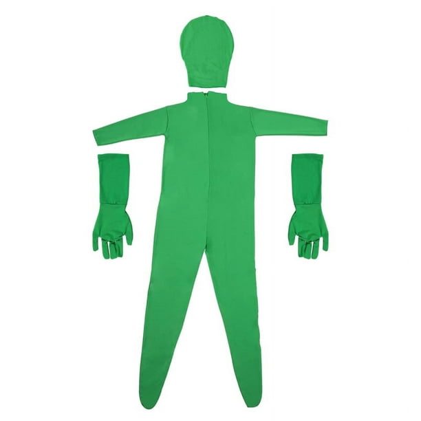 Body elástico disfraz de pantalla verde vídeo Color clave cómodo
