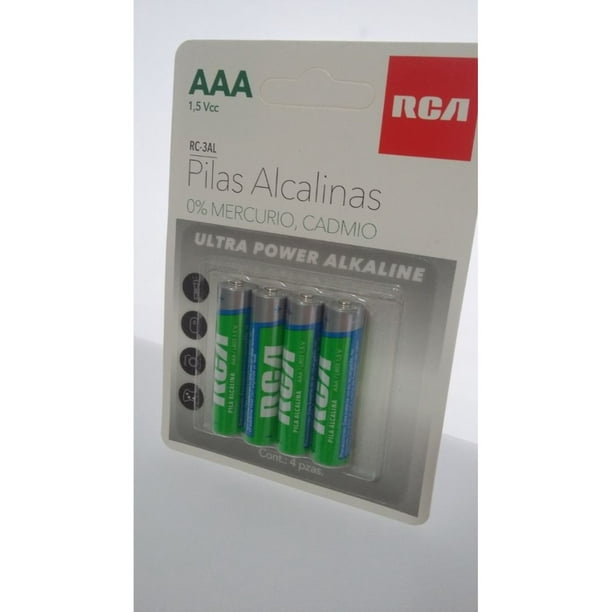 Pila Alcalina AAA RC-3AL RCA Paquete con 96 Baterías RCA No Recargables 1.5  v