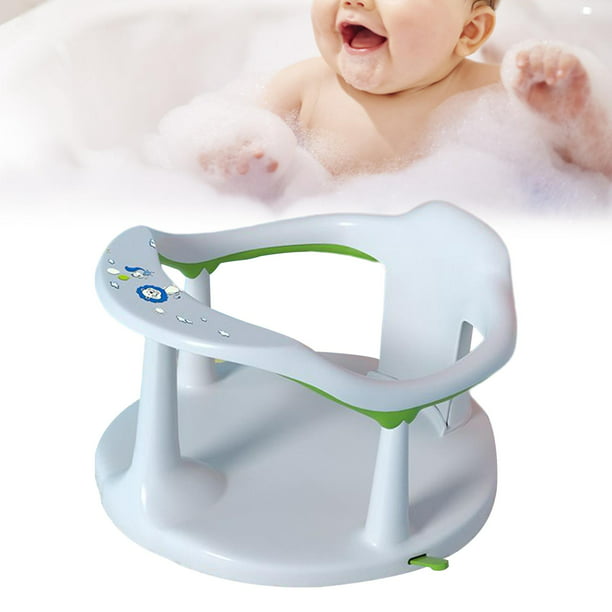 Asiento de baño plegable para bebé, asiento de bañera antideslizante para  bebé, silla de ducha envolvente de 360° con ventosas para bebés de 6 a 24