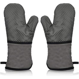 1 par de manoplas extendidas para horno, guantes de cocina con aislamiento  térmico de 260 ℃ / 500 ° CACAGOO Guantes de cocina