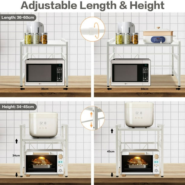 Comprar Estantería multifuncional de 3 niveles para almacenamiento de  cocina, estante para horno microondas