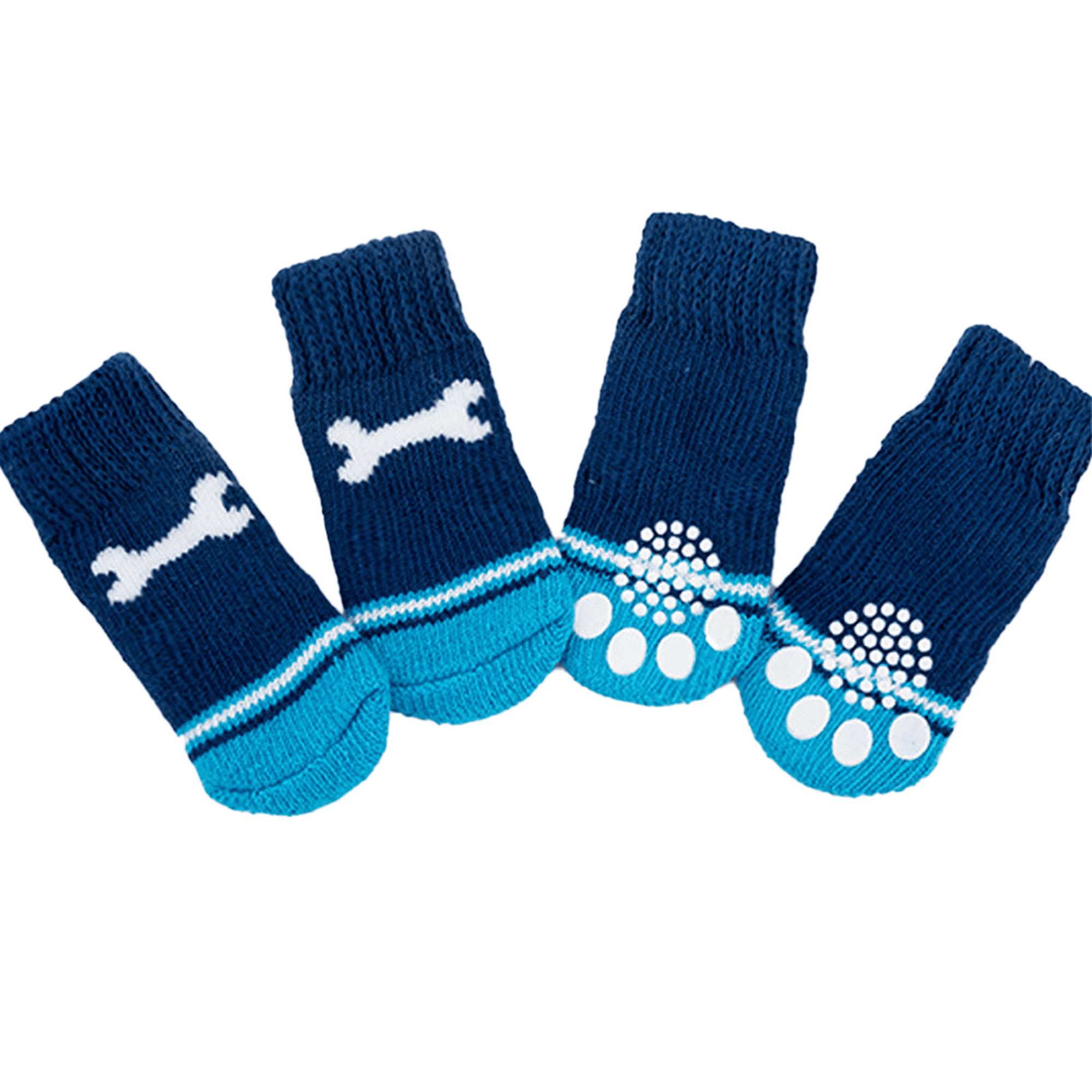 Calcetines Antideslizantes Para Perros Talla S - Con Velcro Ajustable