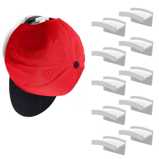 2 percheros para gorras de béisbol, organizador de sombreros de béisbol  montado en la pared, soporte vertical para sombreros, soporte para gorras  de