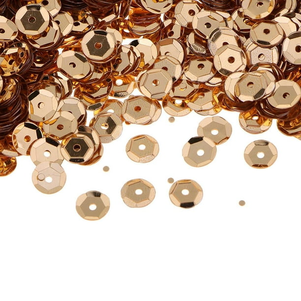 Lentejuelas sueltas 6mm taza forma forma forma artesanías de lentejuelas  para coser bricolaje boda artesanía ropa bolsa accesorio brillante Oro  mayimx Suelta lentejuelas redondas