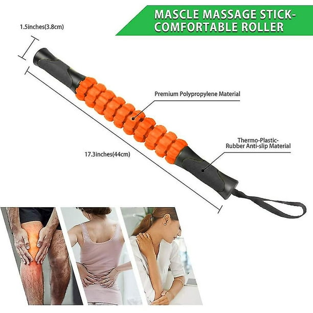 Rodillo de masaje muscular para atletas, masajeador corporal