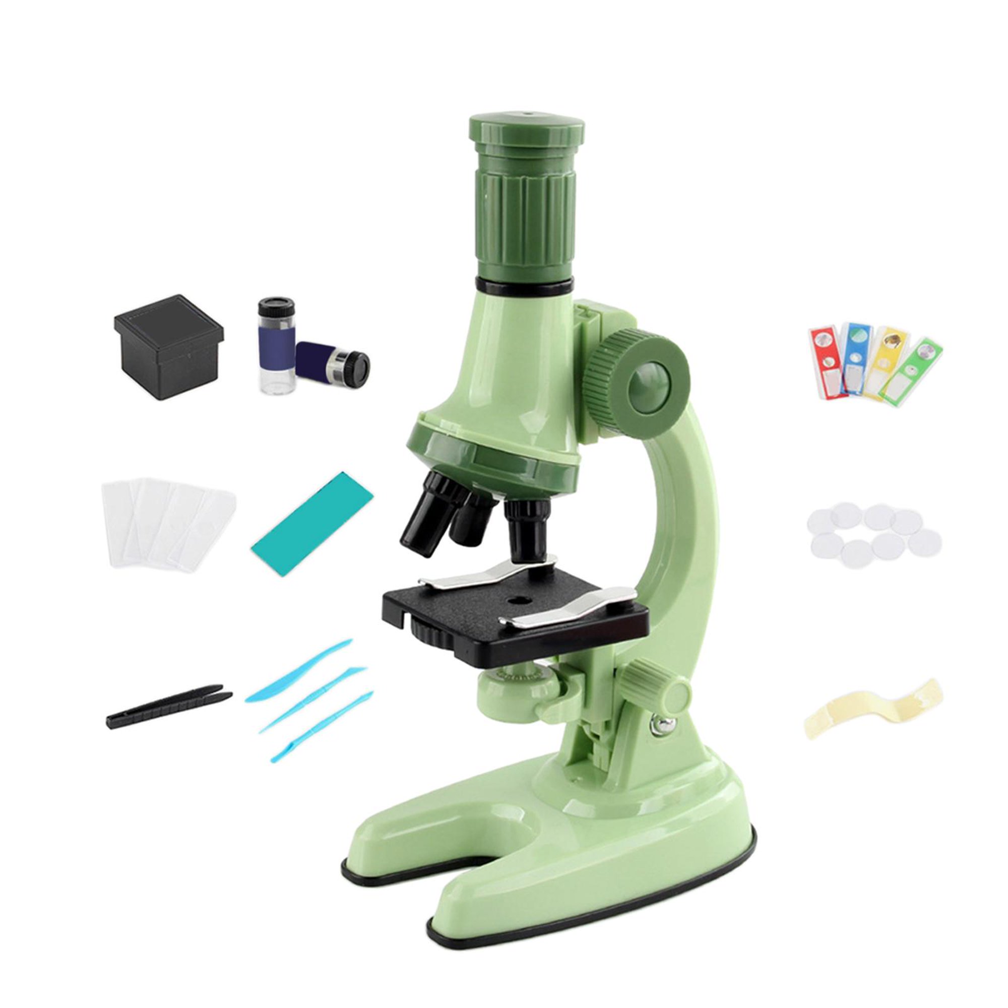 Microscopio Ciencia Juguetes Ciencia Experimentos Desarrollo para niñas  Verde Sunnimix mini microscopio juguetes