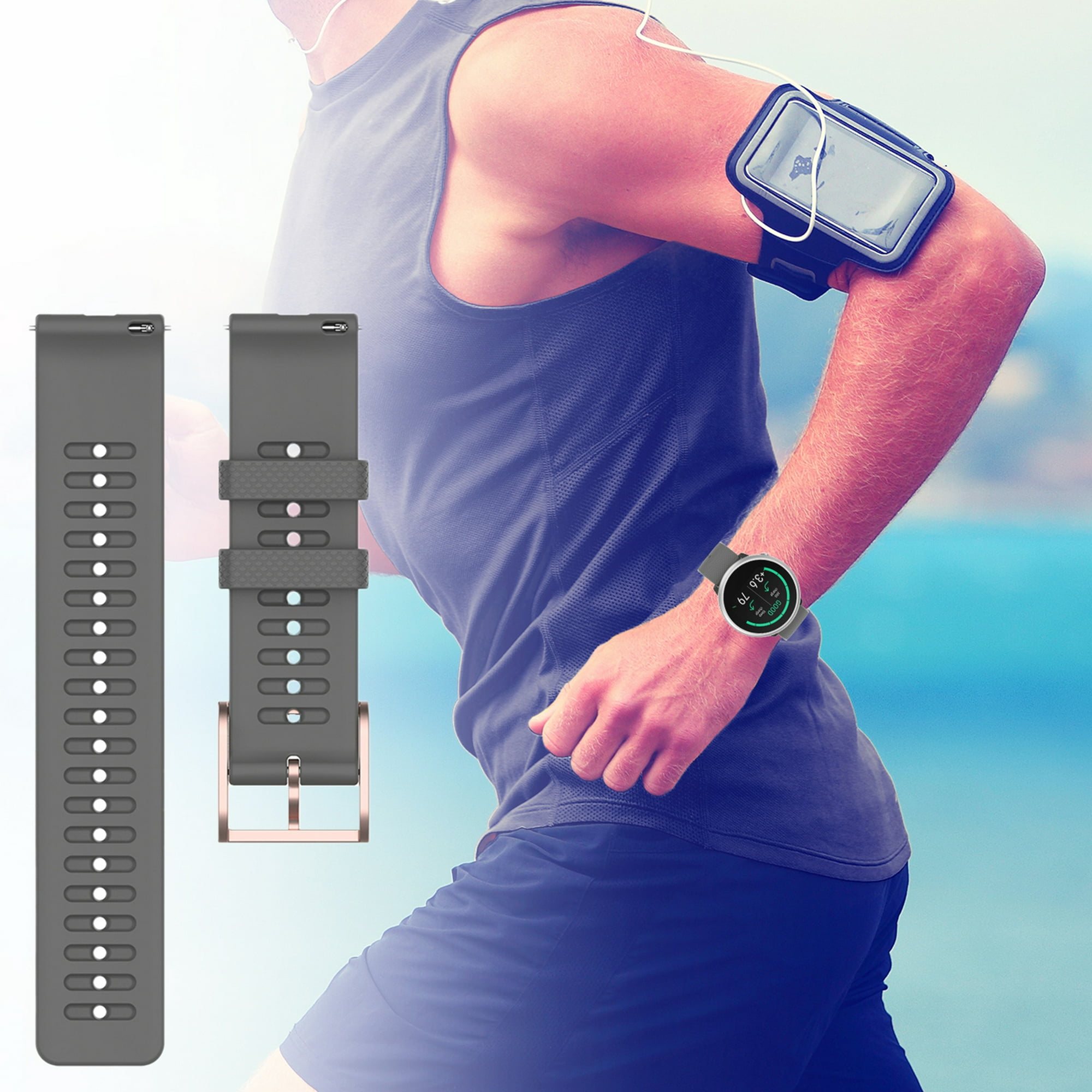 Compatible con Polar Ignite/Polar Unite Watch Band para mujeres y hombres,  correas de repuesto de silicona deportivas, accesorios de pulsera para la