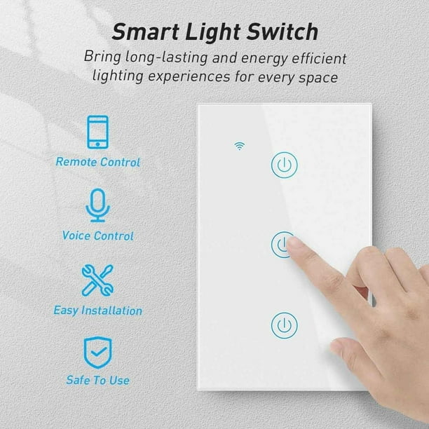 Apagador Inteligente WiFi Interruptor de Luz Apagadoras Smart