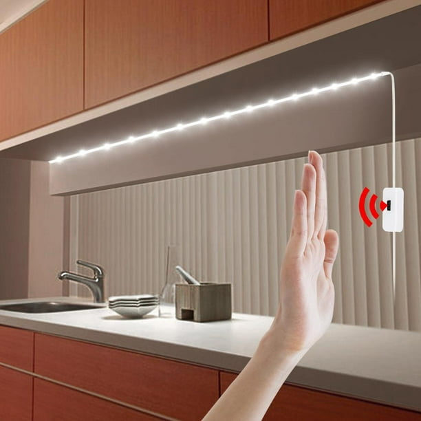 Luz de armario con sensor de movimiento interior LED, tira de luz