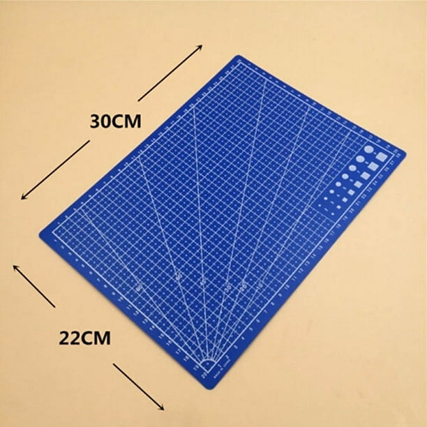 A4 Durable Tabla de corte de líneas de rejilla de PVC, estera de