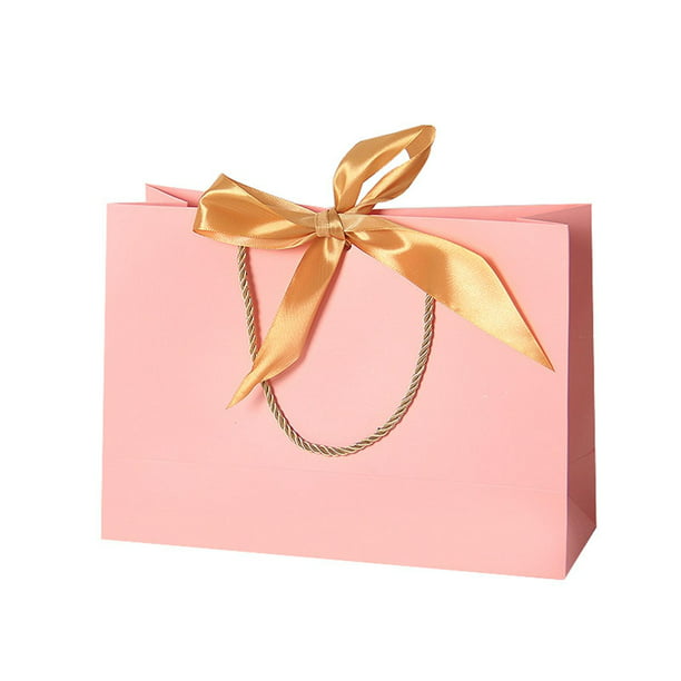 Oro & Rosa cumpleaños bolsas de regalo para el favor de la fiesta