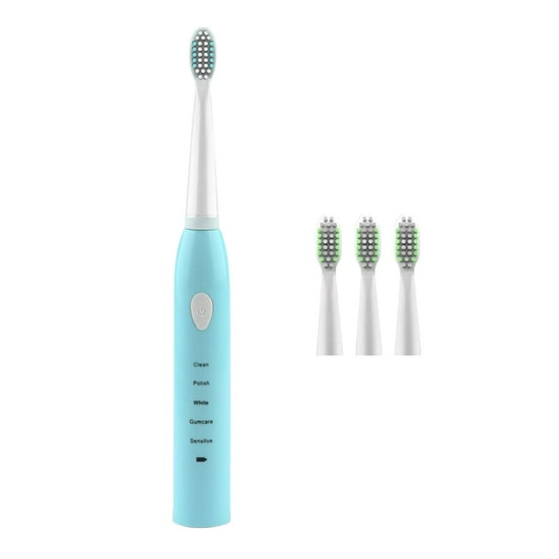 Cepillo de dientes eléctrico para adultos, cepillos de dientes recargables  ultrasónicos, una carga para 180 días de uso con 2 cabezales de cepillo y