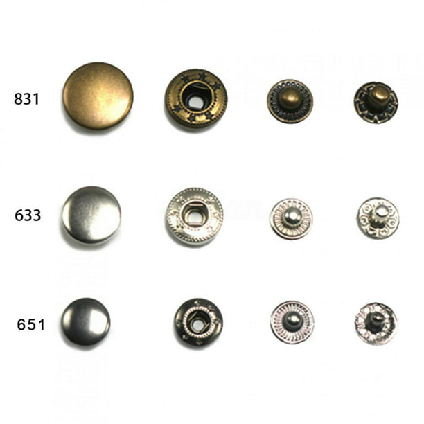 Botones a presión plata para material grueso de 15 mm - Koh-I-Noor