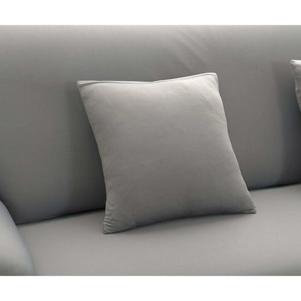 Funda sofá 2 plazas funda sofá elástica gris plata con 1 funda de almohada  JAMW Sencillez