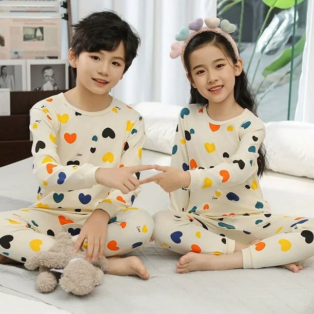 Pijamas para niños 2 4 5 6 7 8 9 10 11 12 13 14 años Conjunto de
