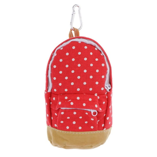 Mini Bolígrafo y estuche para lápices Estuche para lápices Estuche para  lápices escolares con puntos Estuche para lápices Estuche para rojo perfecl  Mini mochila caja de lápices