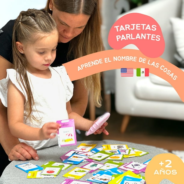 Juguetes Montessori Aprender a Hablar Español e Ingles - 224