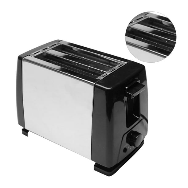 Tostadora negra de 2 rebanadas con ranura extraancho, máquina de sándwich  completamente automática, máquina de desayuno multifuncional, UE 220V
