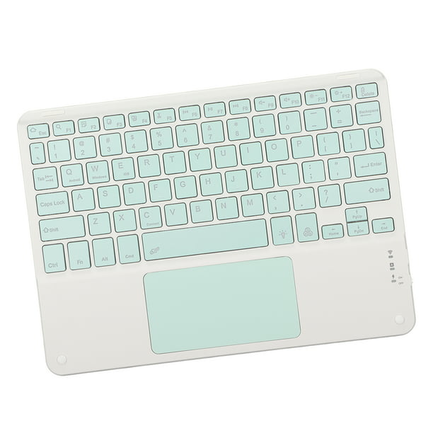  Qwecfly Teclado inalámbrico retroiluminado, ultra delgado de  tamaño completo con teclado numérico, 2.4 GHz, silencioso y recargable,  elegante teclado plano de perfil bajo para PC, superficie, laptop, :  Electrónica