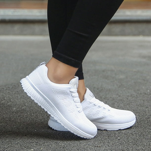 Zapatillas deportivas de deporte de amortiguación de aire de las mujeres  antideslizantes de malla transpirable para correr