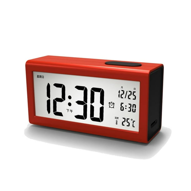 Reloj Despertador Luz Led Rgb Pantalla Alarma Temperatura