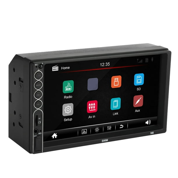 Reproductor de Radio para coche 2 Din 7IN, sistema Multimedia de Radio para  coche, reproductor MP5 Bluetooth para coche Jadeshay A