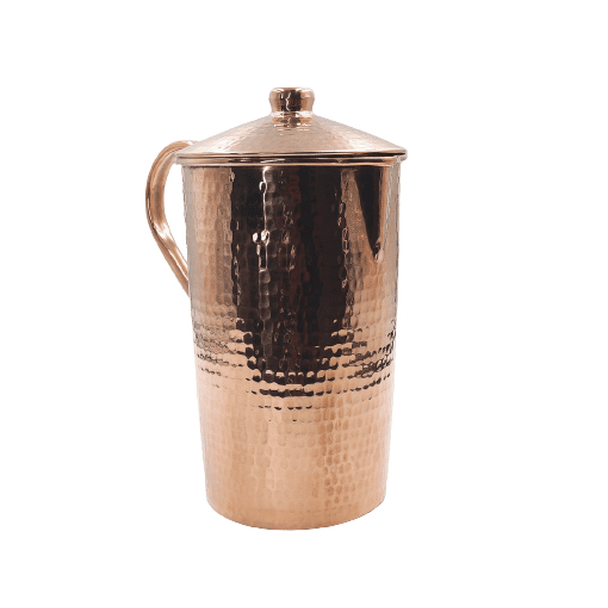 Cruche à Eau En Cuivre Martelé, 2000 Ml, Fait Main, Design Martelé, Neuve