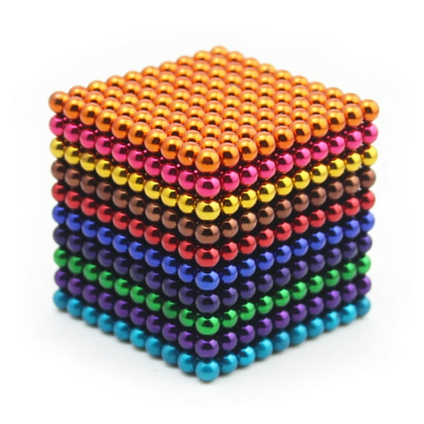 Esfera magnética antiestrés – Juego de bolas magnéticas de pentágonos, 12  piezas, naranja cristal, juguetes de escritorio para aliviar el estrés para