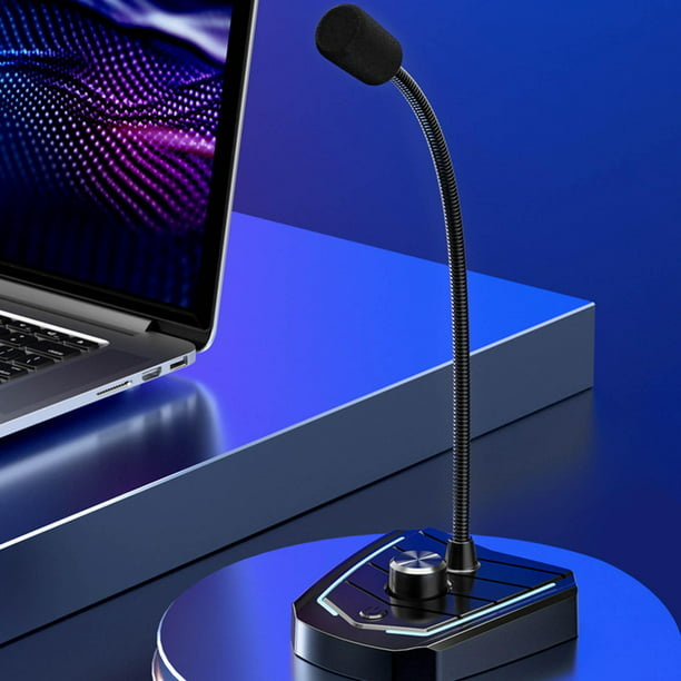 Micrófono para PC o laptop, con cuello flexible Steren