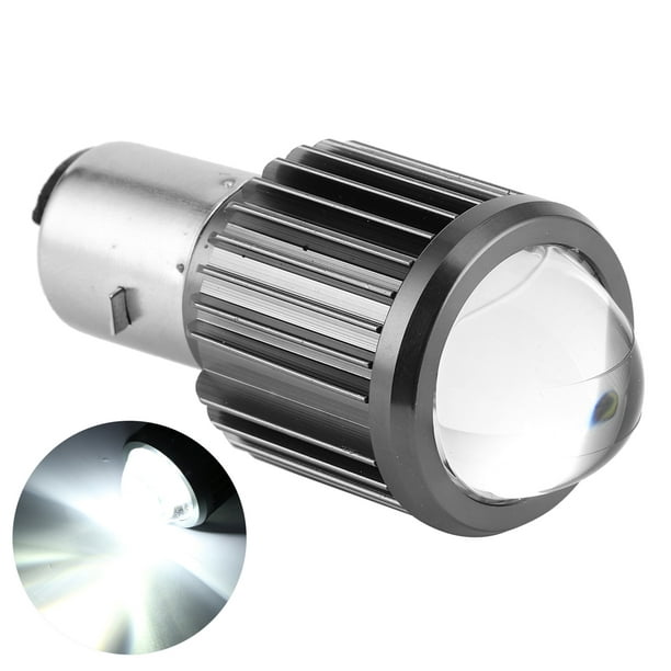 Faro LED para motocicleta BA20D, 3500lm, 6000K, Color de luz blanca, focos  brillantes para moto