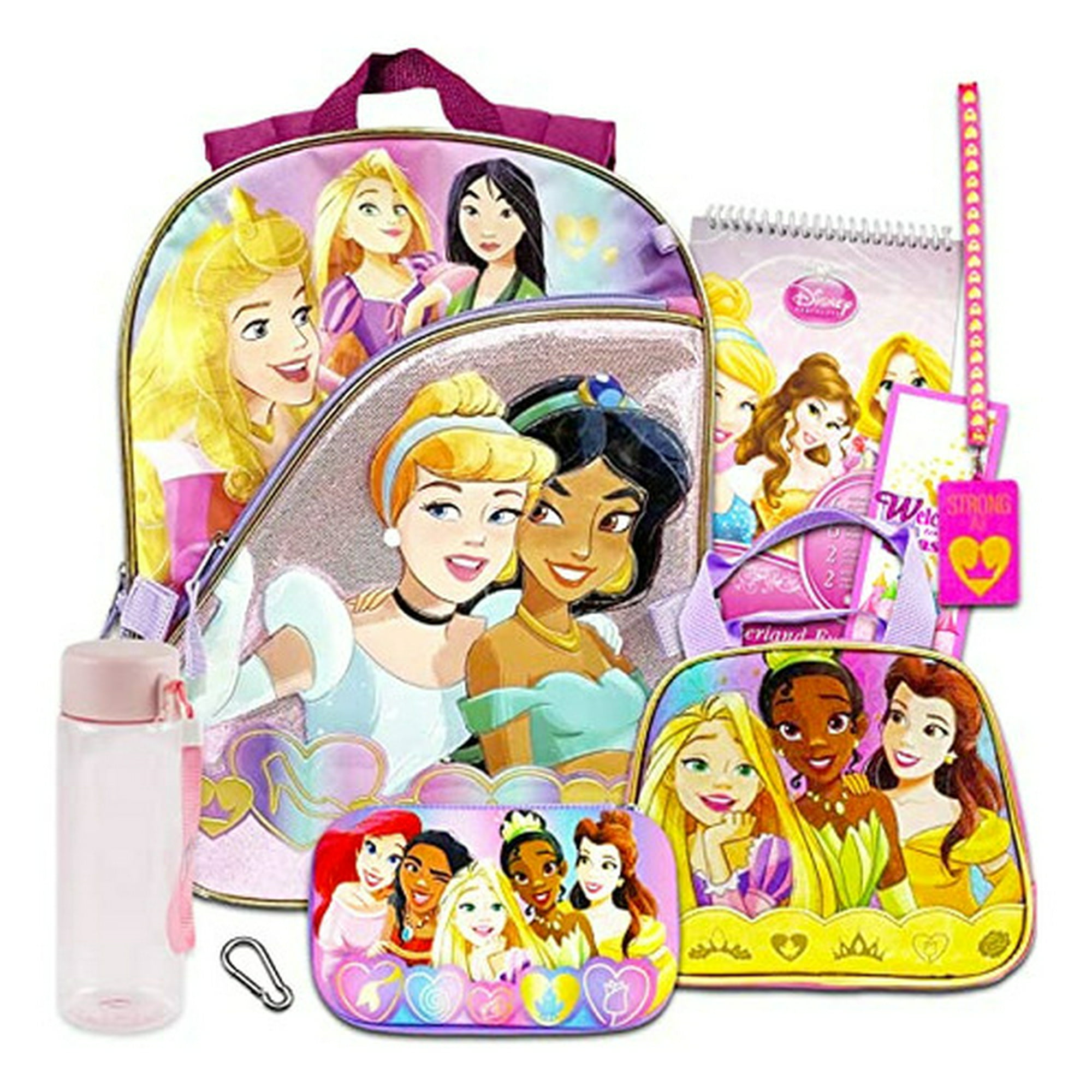  Disney Princess Juego de lonchera para niñas, paquete