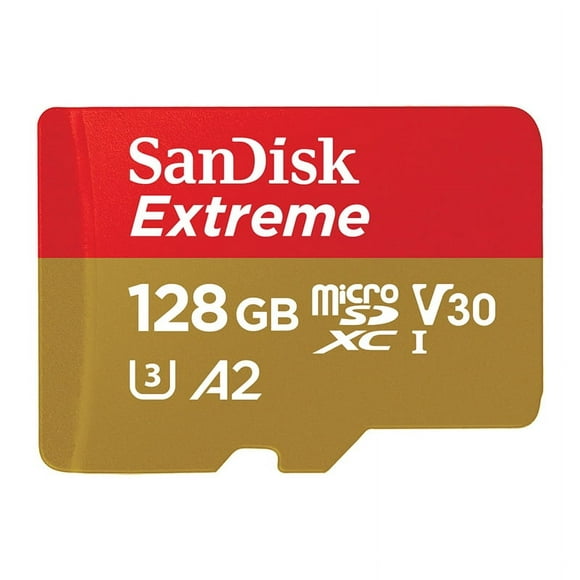 sandisk tarjeta microsd uhsi de 128 gb extreme para juegos móviles  c10 u3 v30 4k a2 micro sd  sdsqxa1256ggn6gn pamolo rápido