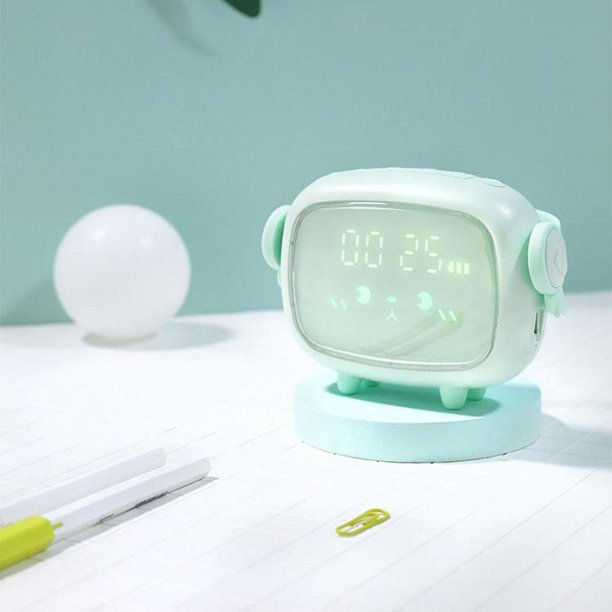 Reloj despertador para , luz de reloj con temporizador de entrenador de  sueño para Sunnimix niños despertador luz de noche