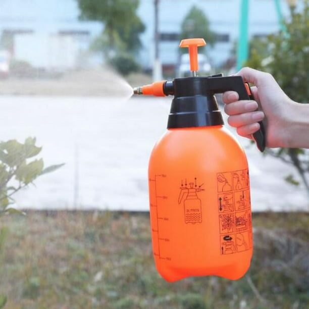 2x Pulverizador de Bomba de Presión de Jardín Portátil Botella de Spray de  Agua para Césped Naranja 3L Sunnimix pulverizador de bomba de jardín de mano