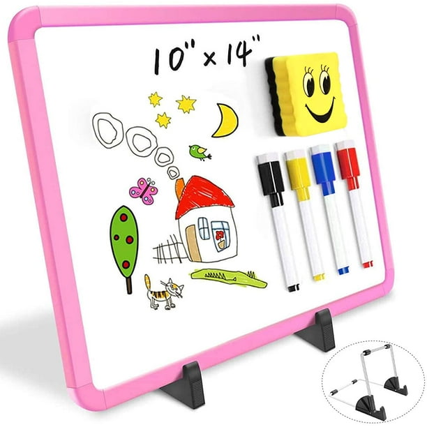 ScribbleDo Pizarra magnética de borrado en seco para niños, pizarra blanca  de 9 x 12 pulgadas, incluye pizarra blanca para niños, escritura y