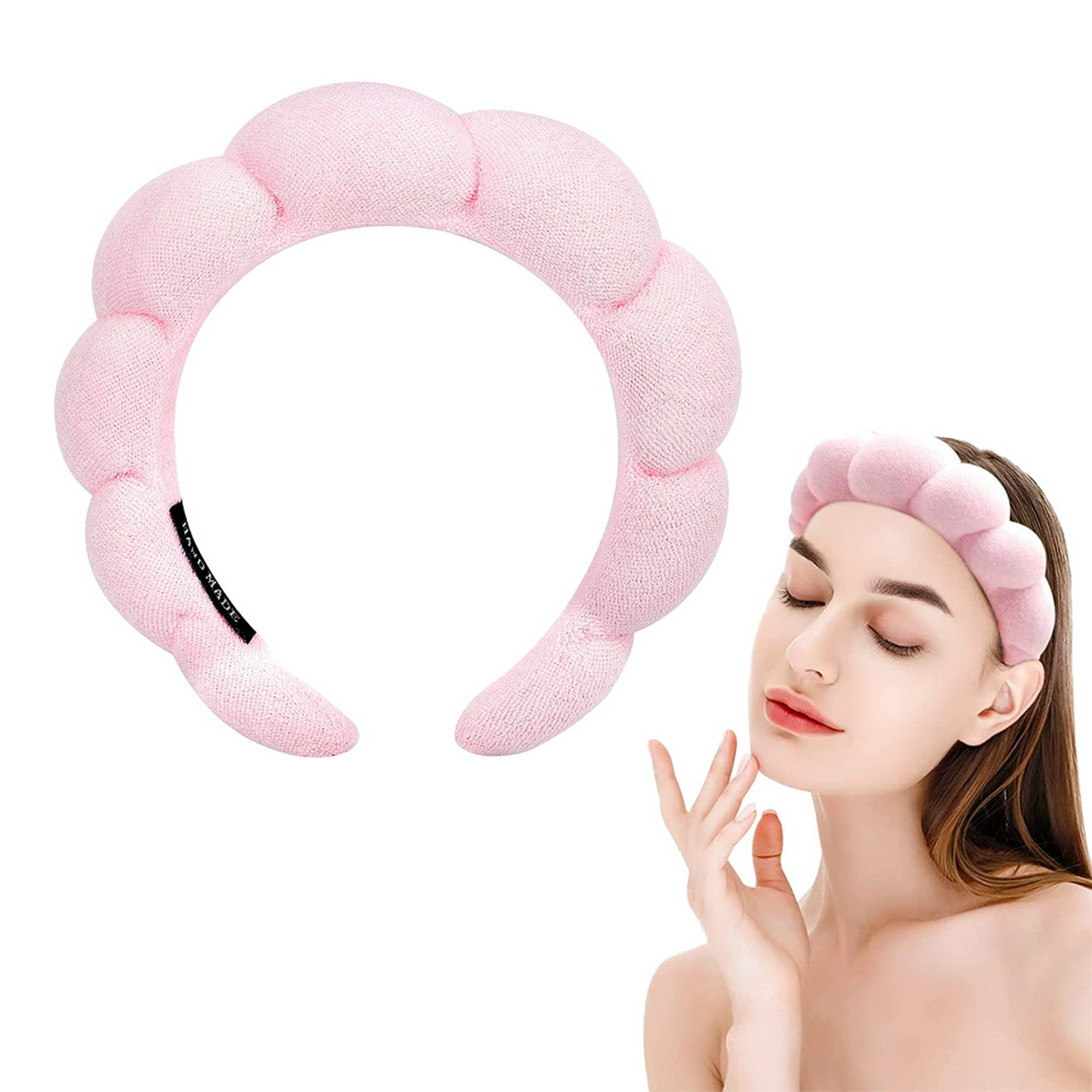 Diademas para Cabello Mujer, Diadema de spa para Mujer, Diadema Spa Aro de  Esponja Suave y