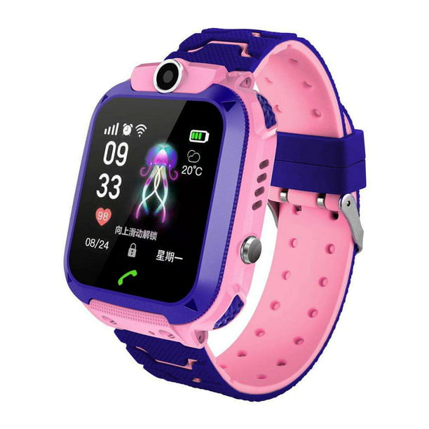Reloj inteligente para niños y niñas, reloj inteligente deportivo con  pantalla táctil HD para niños de 4 a 12 años, relojes con aprendizaje de  cámara (rosa)