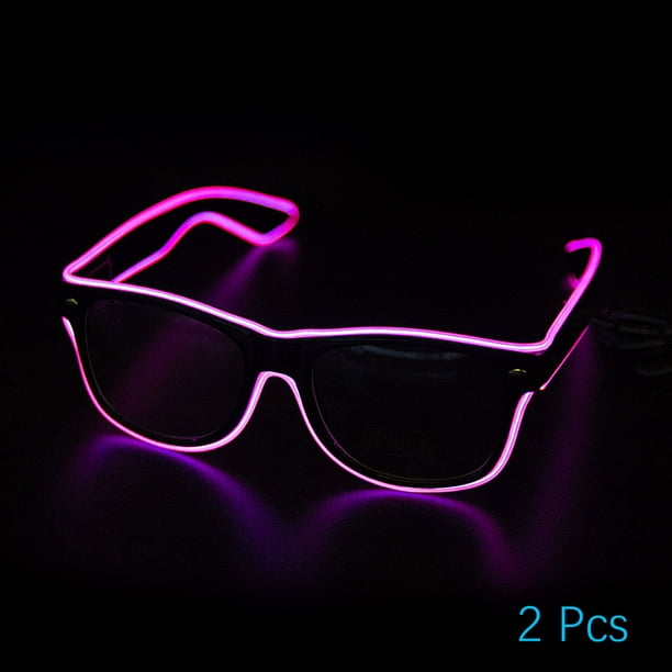 Muyoka Gafas LED Llamativas Gafas Rave Gafas con luz LED