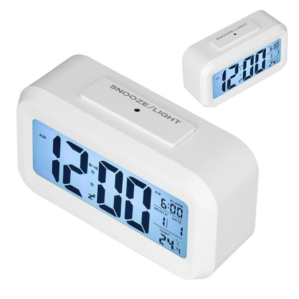  Reloj digital de 10.1 pulgadas con día y fecha para personas  mayores, pantalla LCD grande, regulable automáticamente, 12 ajustes de  alarma, el mejor regalo para personas mayores : Hogar y Cocina