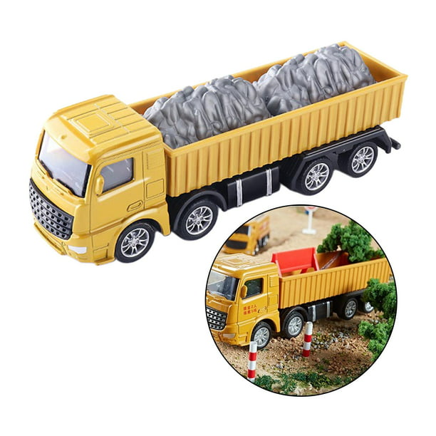 Juguetes para un niño de 2 años – 4 camiones accionados por fricción para  niños de 3 años en adelante, juego de vehículos de construcción de dibujos