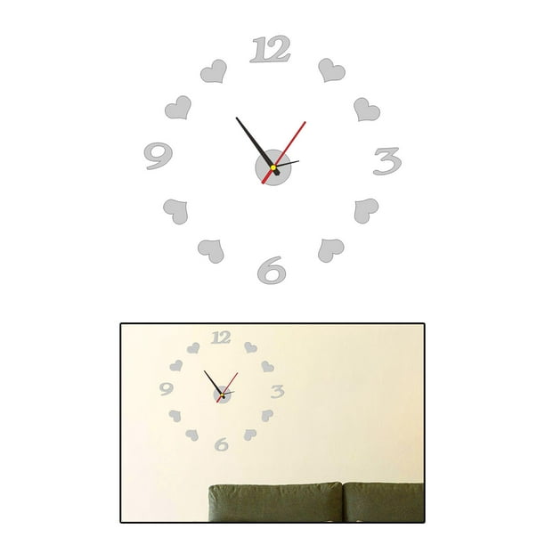 Reloj De Pared Grande En 3d Sin Marco Moderno Y Silencioso