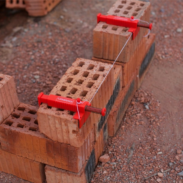 Brick Liner Runner - Cajón de alambre, paquete de 2 herramientas de  medición de nivelación de cajones de alambre de mampostería, tiradores de