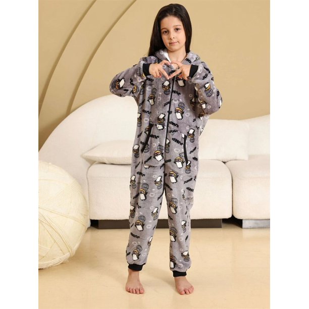 Niños Niños Pijamas Invierno Franela Ropa de dormir cálida Niños