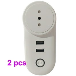 Enchufe inteligente Wifi con subcontrolador USB graffiti USB 10A Sweethay  EL003050-08B*1+EL003050-08B*1