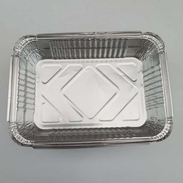 Stock Your Home Sartenes de aluminio para hornear bandejas de galletas  (paquete de 15) bandejas desechables de papel de aluminio – Hojas